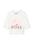 Спортивный костюм с люрексом Boss Kidswear, синий - фото 4