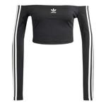 Топ adidas Adicolor Off Shoulder Long Sleeve Long-Sleeve Top 'Black' - фото