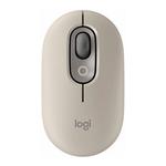 Беспроводная мышь Logitech POP, бежевый-серый - фото