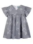 Платье с оборками Kenzo Kids, серый - фото