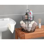 Этажерка Multi-Korb-Etagère современная корзина для овощей и фруктов с ручкой, двухъярусная фруктовая корзина Wenko, черный - фото 7