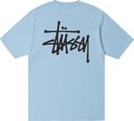 Футболка Stussy Basic Pigment Dyed Tee 'Sky Blue', синий - фото 3