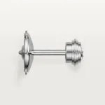 Серьги Cartier d'Amour Medium, белое золото/бриллианты - фото 3