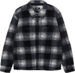 Рубашка Stussy Plaid Sherpa Shirt 'Black', черный - фото 2