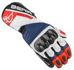 Мотоциклетные перчатки Berik Zoldar с защитой ТПУ на пальцах и запястье, черный/белый/красный - фото 2