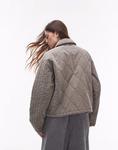 Куртка Topshop со стежкой серого цвета - фото 2