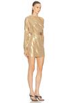 Мини-платье All in One Norma Kamali, Gold - фото 2