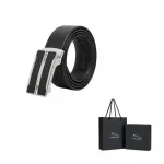 JAGUAR Кожаный ремень мужской, Black - фото