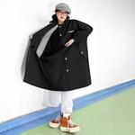 Тренч Unisex Stand Collar Moderate HUANQIU, coffee - фото 5