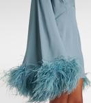 Великолепное мини-платье с перьями Taller Marmo, Cloud - фото 5