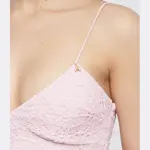 Кружевное платье Patrizia Pepe, розовый - фото 4