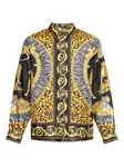 Рубашка с принтом VERSACE, желтый - фото