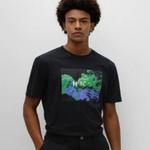 Футболка Hugo Boss Jersey With Logo Artwork, черный - фото 3