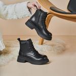 Ботинки Martin Boot женские Gemeiq, хаки - фото 6