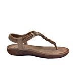 Women's 009 Flat Wedge Sandal In Tan Exe, Tan - фото