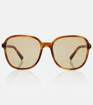 Квадратные солнцезащитные очки Logo Miu Miu - фото