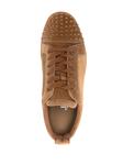 Christian Louboutin кроссовки Louis Junior Spikes, коричневый - фото 4