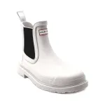 Сапоги резиновые Hunter с логотипом, белый - фото