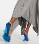 Сандалии из ПВХ Brito 95 Amina Muaddi, Azur - фото 7