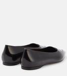 Вив кожаные балетки The Row, черный - фото 2