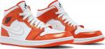 Кроссовки Air Jordan 1 Mid SE Electro Orange, оранжевый - фото 8