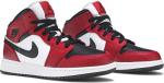 Кроссовки Air Jordan 1 Mid GS Chicago Black Toe, красный - фото 8