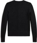 Свитер Polo Ralph Lauren Kids  Metallic Mini-Cable Cardigan, Black - фото 2