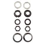 Корпус педали BMX из девяти частей для моноблочных педалей BTWIN, черный - фото