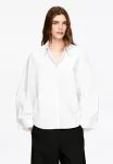 Блузка на пуговицах Arket, White - фото