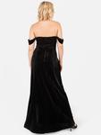 Бардо бархатное макси-платье Maya Deluxe, Black - фото 3