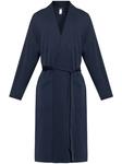 Халат из хлопка Hanro, синий - фото