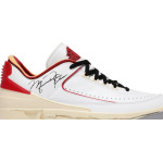 Кроссовки Off-White x Air Jordan 2 Retro Low SP White Varsity Red, белый - фото 2