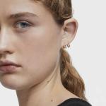 Серьги-кольца Tous Basics Short Triple With Embossed, 7 мм, золото - фото 5