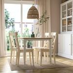 Ковер безворсовый Ikea Starreklinte, 120х180 см, бежевый/черный - фото 4