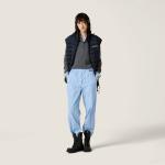 Кашемировый пуловер-поло MIU MIU, сланцево-серый - фото 2