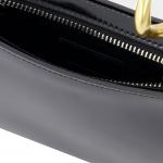 Сумка хобо Ollie от Staud черная кожаная - фото 4