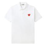 Унисекс поло CDG Play, белый - фото