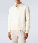 Хлопковый поло свитер Dunhill, Ivory - фото 3