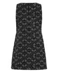 Мини-платье с монограммой и стразами Philipp Plein, черный - фото 3