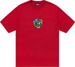 Футболка Stussy Cube Tee 'Dark Red', красный - фото 2
