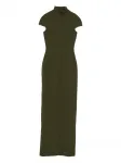 Макси-платье с высоким воротником Solace London, зеленый - фото