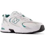 Кроссовки New Balance 530 белые с темно-зелеными акцентами - фото 3