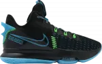 Кроссовки Nike LeBron Witness 5 EP 'Black Light Blue Fury', черный - фото 2
