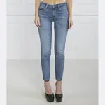 Изогнутые джинсы скинни Guess, синий - фото