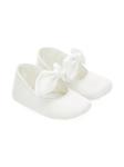 Monnalisa балетки с бантом, белый - фото