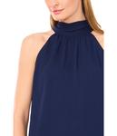 Топ CeCe Sleeveless Halter Top With Back Bow, Classic Navy - фото 3
