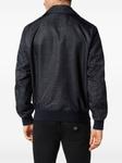 Куртка-бомбер с жаккардовым узором от Philipp Plein, синий - фото 4