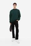 Свитшот H&M Relaxed Fit, темно-зеленый - фото 3