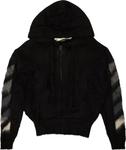 Худи Off-White Brushed Mohair Zip Hoodie 'Black', черный - фото 2