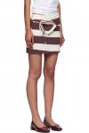 Пиковая юбка-мини с воротником Pushbutton, мультиколор - фото 2